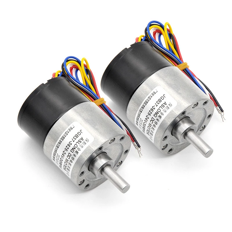 ASLONG DC Motor Brushless JGB V 7-960RPM 37mm 3625 DC Gear Motor High Torque Low Speed Brushless DC Motor