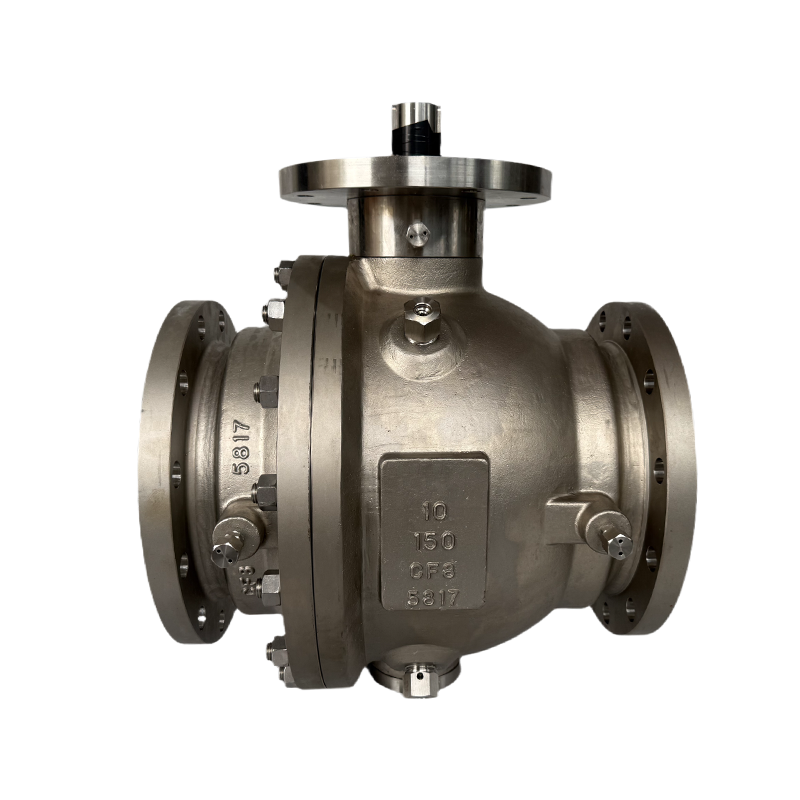 Bare Stem Trunnion Ball Valve Stainless Steel RF Flange Full Bore 10IN 150LB Manufacturer & Factory - WKT VALVE