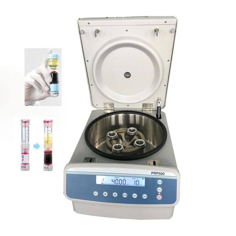 PRP Centrifuge with 5000rpm Max Speed, 3555xg Max RCF, and LCD Display for Clinical Medicine