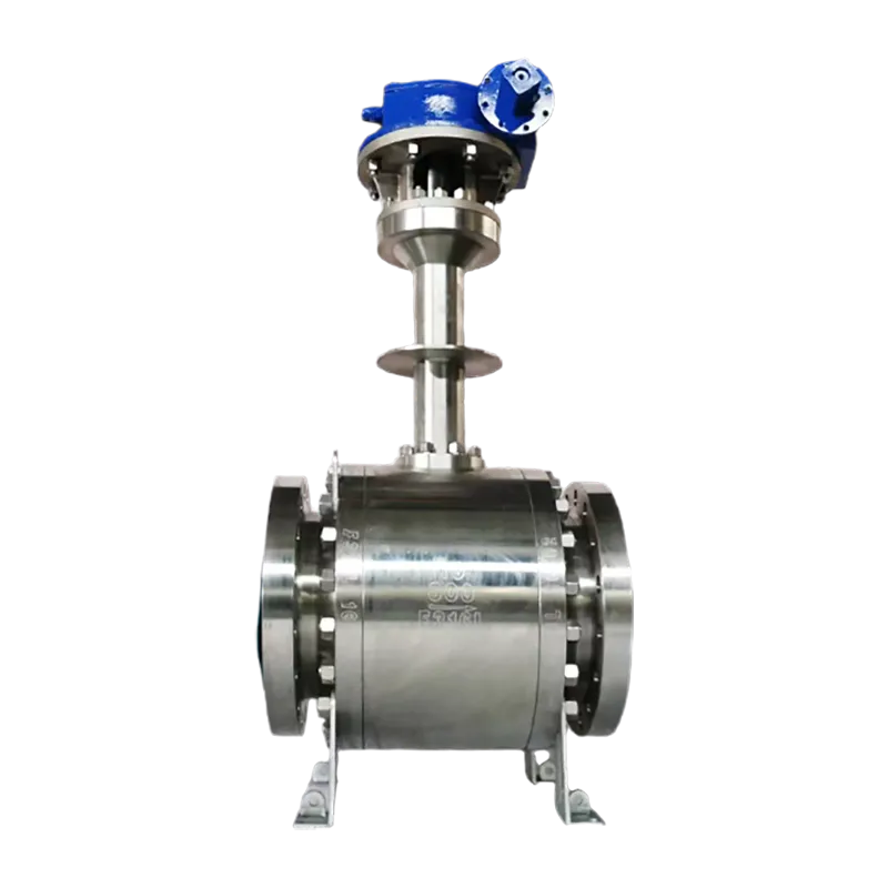 Floating Type With Extended Stem Forged Steel Low Temperature Ball Valve F316L 10" 600LB RF Flange Manufacturer & Factory - WKT VALVE