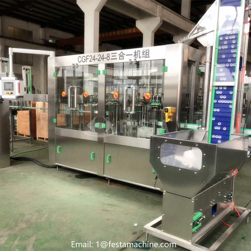 10000BPH(600ml) Auto Water Bottle Filling Machine CGF24-24-8 - Bottling Line, Canning Line and Packaging Machines Manufacturer-Festa Machine