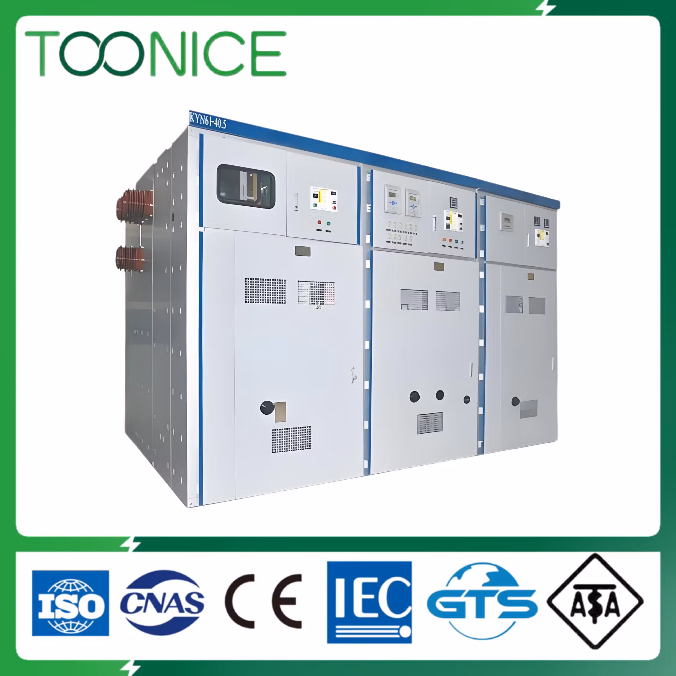 Toonice Kyn61-40.5 Indoor Metal-Clad Electrical Air Insulated Switchgears with Withdrawable Vcb Vacuum Circuit Breaker