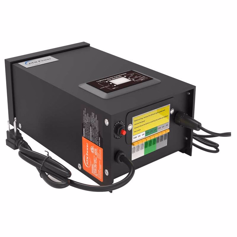 ETL Outdoor Low Voltage Landscape Lighting Transformer with Timer and Photocell