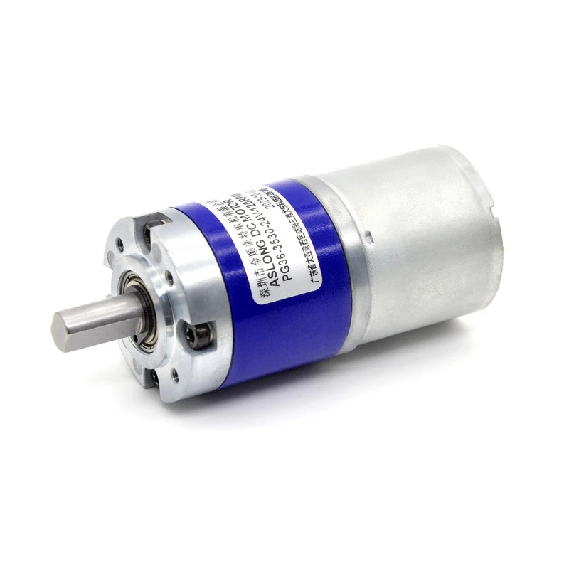 12v 36mm High Torque Low Rpm Planetary Dc Gear Motor PG mm Planetary Gearbox Reducer Brush 3530 Motor