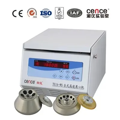 Tabletop High Speed Lab Centrifuge with 16000r/Min Max Speed and 6x50ml Steel Rotor