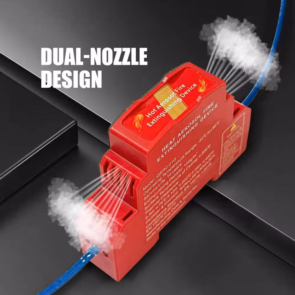 10g DIN Rail-Mounted Class D Fire Extinguisher Sliding Aerosol Fire Extinguishing